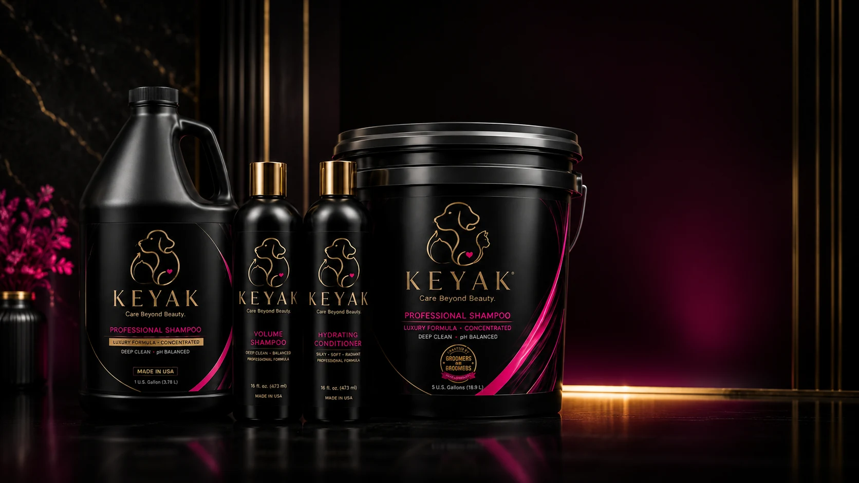 KEYAK professional grooming product collection