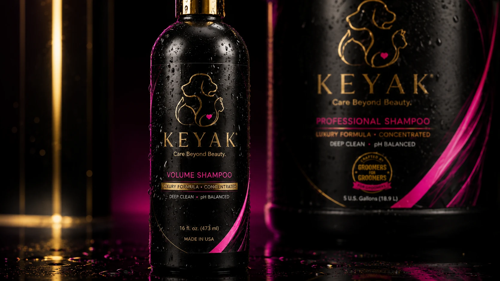 KEYAK premium professional pet care bottle